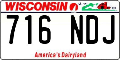 WI license plate 716NDJ