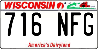 WI license plate 716NFG
