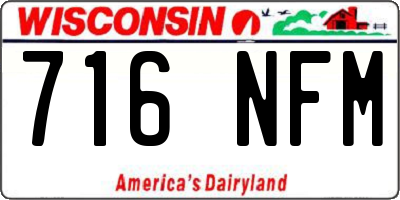 WI license plate 716NFM
