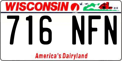 WI license plate 716NFN
