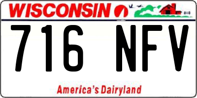 WI license plate 716NFV
