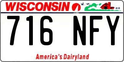 WI license plate 716NFY