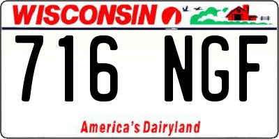 WI license plate 716NGF