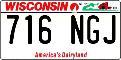 WI license plate 716NGJ