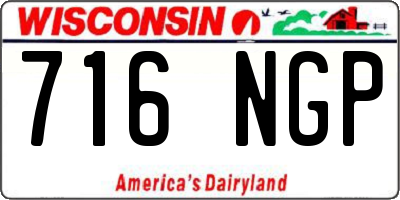 WI license plate 716NGP