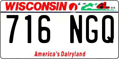 WI license plate 716NGQ