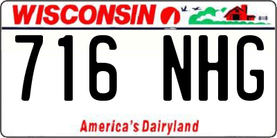 WI license plate 716NHG