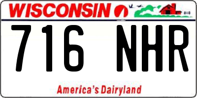 WI license plate 716NHR