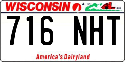 WI license plate 716NHT