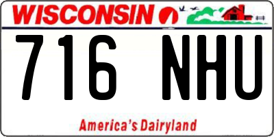 WI license plate 716NHU
