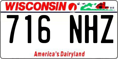 WI license plate 716NHZ