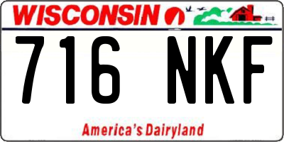 WI license plate 716NKF