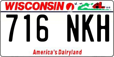 WI license plate 716NKH