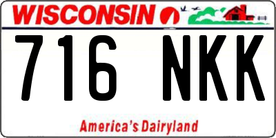 WI license plate 716NKK