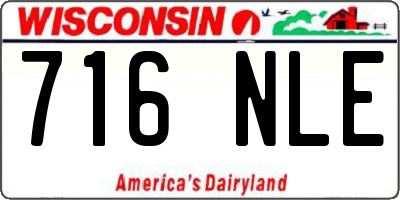 WI license plate 716NLE