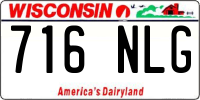 WI license plate 716NLG