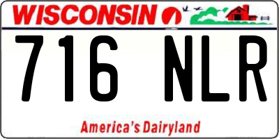 WI license plate 716NLR