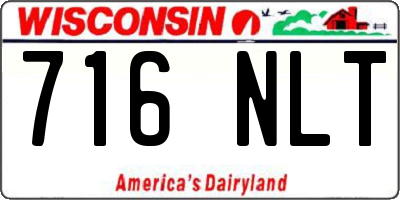 WI license plate 716NLT