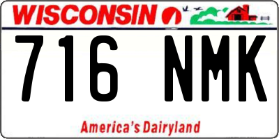 WI license plate 716NMK
