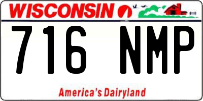 WI license plate 716NMP