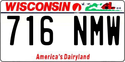 WI license plate 716NMW