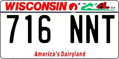 WI license plate 716NNT