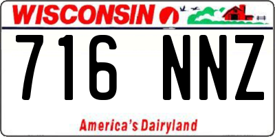 WI license plate 716NNZ