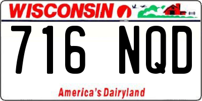 WI license plate 716NQD
