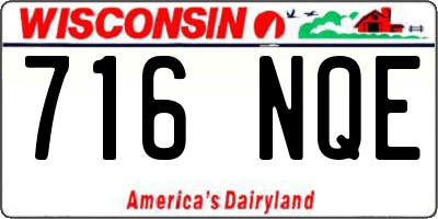 WI license plate 716NQE