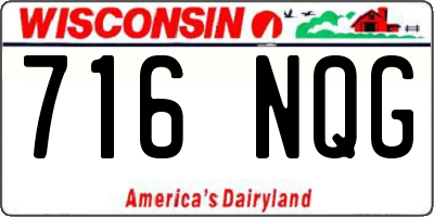 WI license plate 716NQG