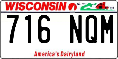 WI license plate 716NQM