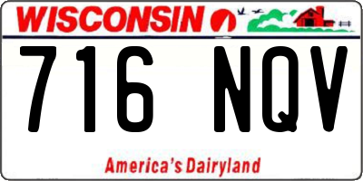 WI license plate 716NQV