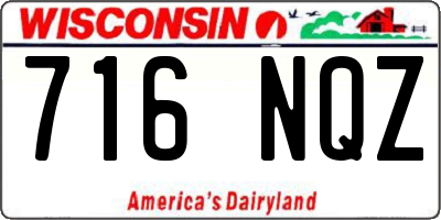 WI license plate 716NQZ