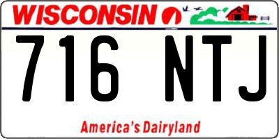 WI license plate 716NTJ
