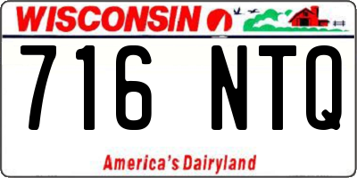 WI license plate 716NTQ