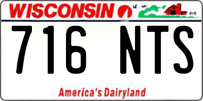 WI license plate 716NTS