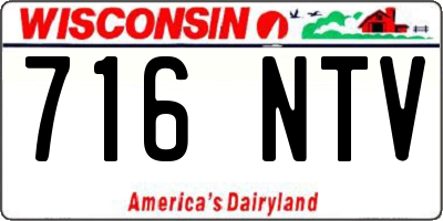 WI license plate 716NTV