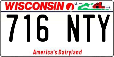 WI license plate 716NTY