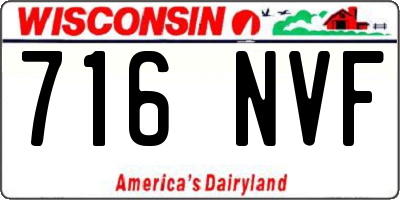 WI license plate 716NVF