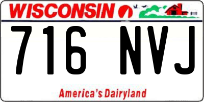 WI license plate 716NVJ
