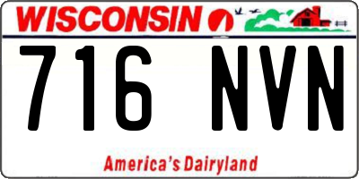 WI license plate 716NVN