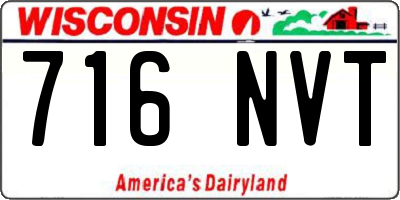 WI license plate 716NVT