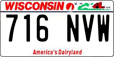 WI license plate 716NVW
