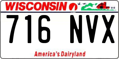 WI license plate 716NVX