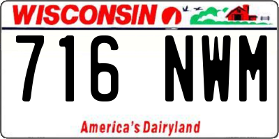WI license plate 716NWM
