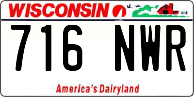 WI license plate 716NWR
