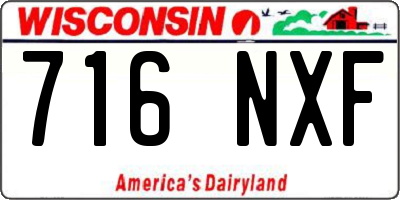 WI license plate 716NXF