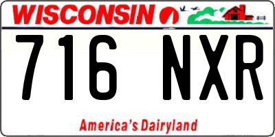 WI license plate 716NXR