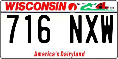 WI license plate 716NXW