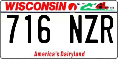WI license plate 716NZR